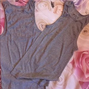 Two brand new gray tank tops